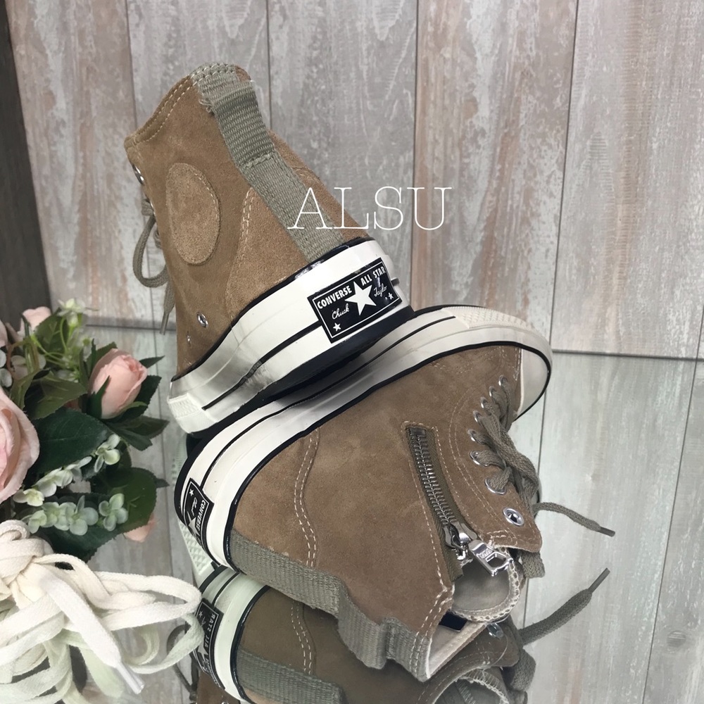 Converse Chuck 70 HI Suede Vellum Tan W AUTHENTIC - Picture 5 of 8